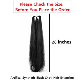 VAMA clip-in hair extension in black adds quick volume.