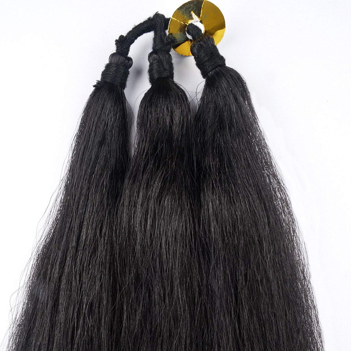 VAMA wedding-ready hair extension in black for bridal elegance.