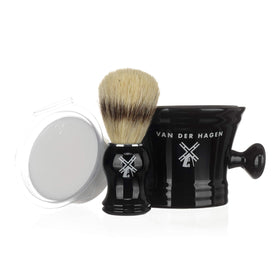 Van Der Hagen boar bristle shaving brush for luxurious lather and prep