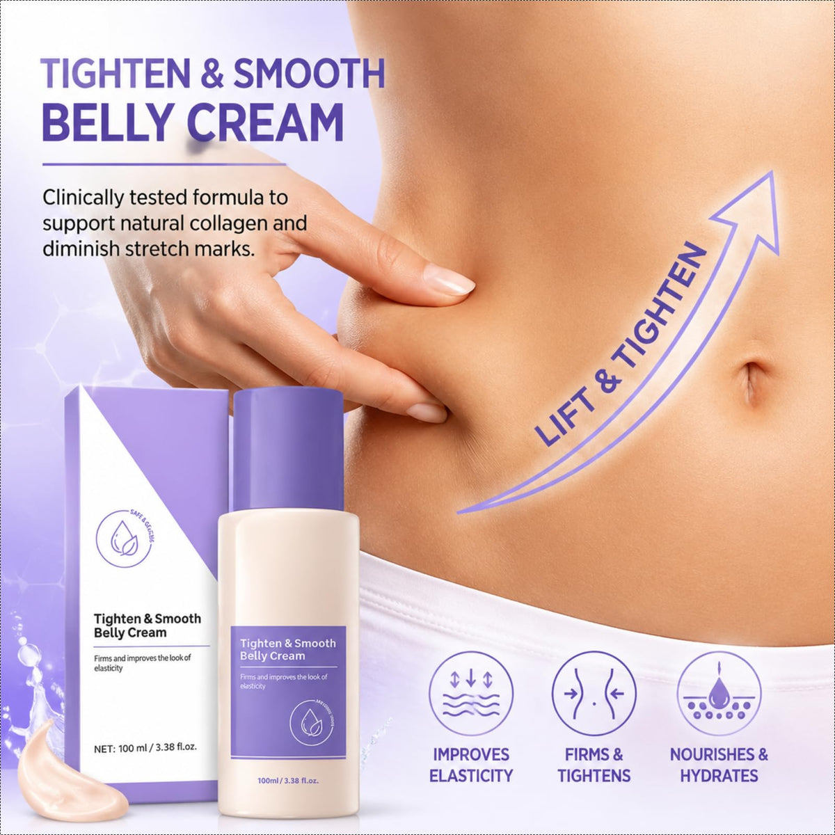 Vancon Belly Firming Cream pump demonstrates quick absorption.