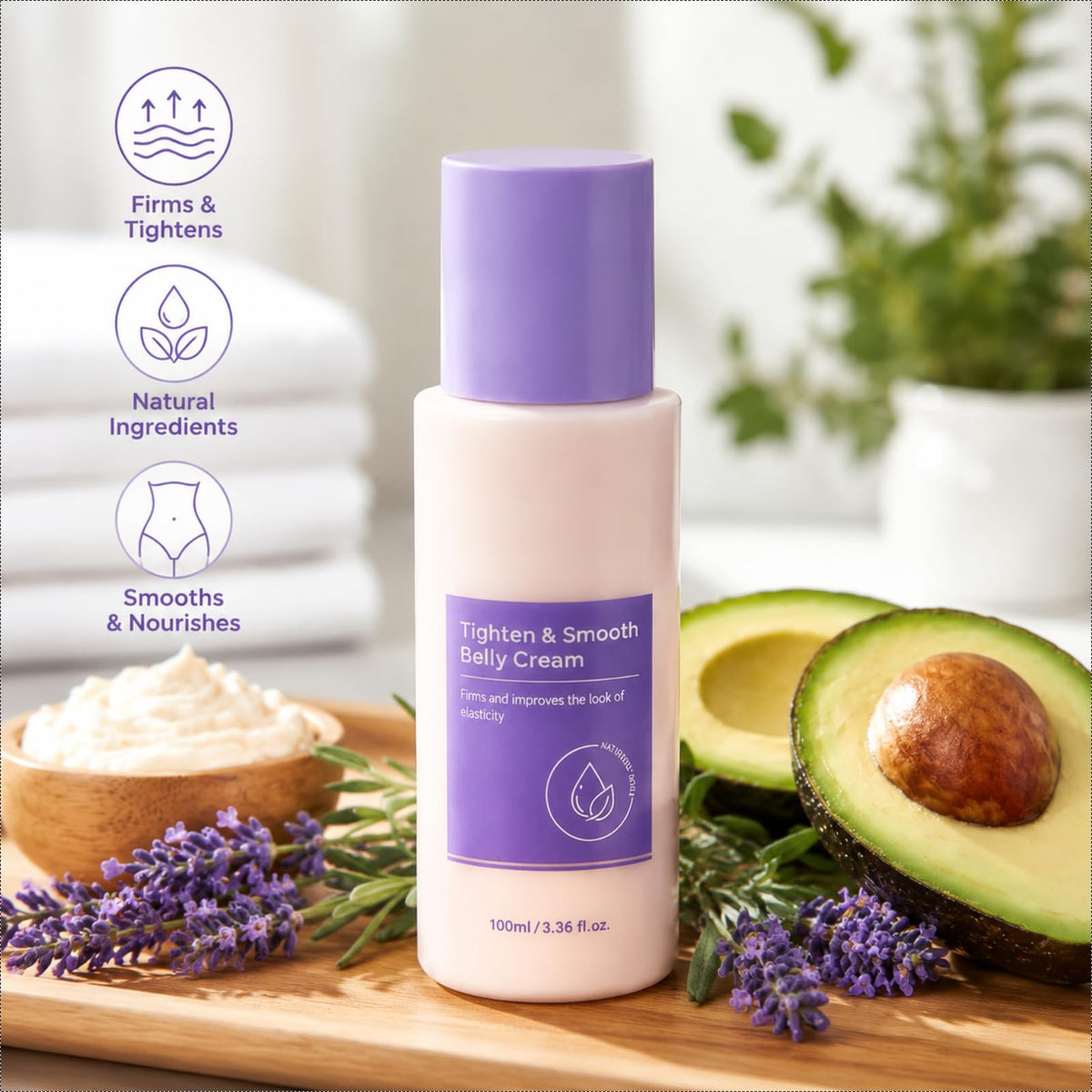 Vancon Skin-smoothing cream absorbed quickly during routine.