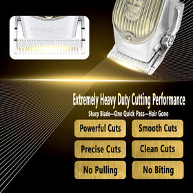 VanEdwin clippers high-torque motor powers through thick hair types.
