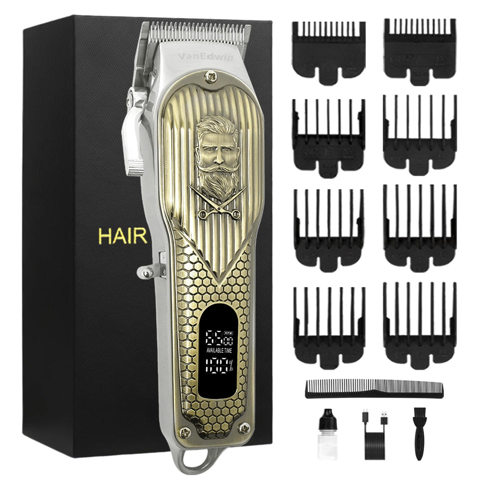 VanEdwin clippers with metal housing for durable, premium feel.
