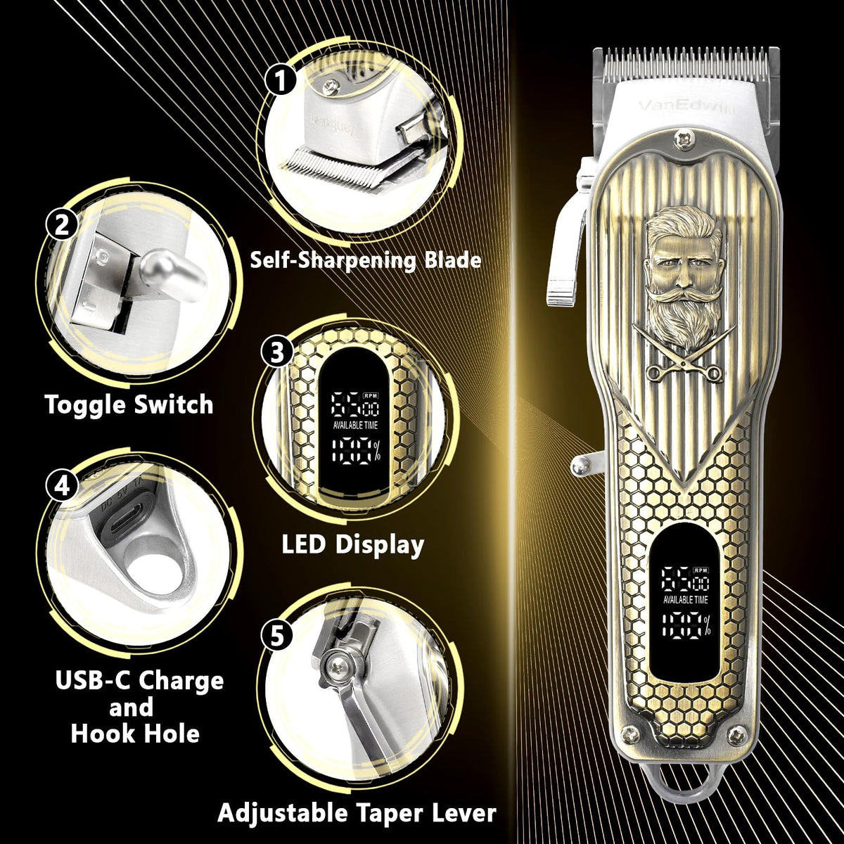 VanEdwin ultra-quiet operation with low vibration during use.