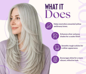 Close-up of VANIDOX mask-application on hair for cooling tone and softness