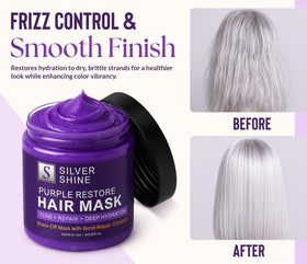 Swatches show cooler gray result after VANIDOX treatment