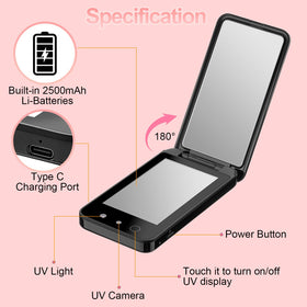 Vanexiss UV camera mirror makes a thoughtful gift for skincare lovers