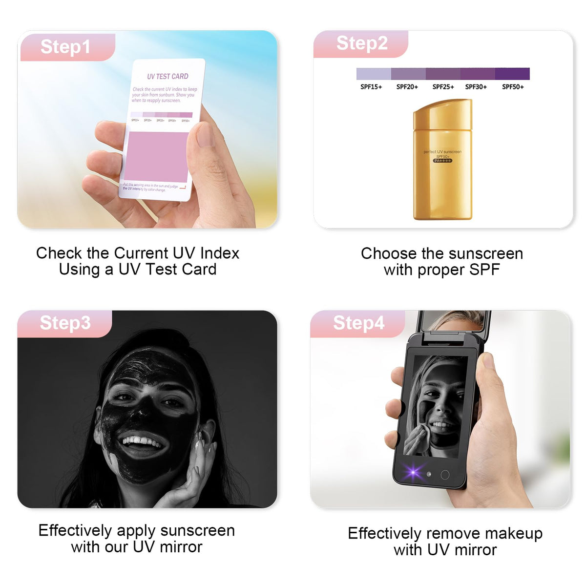 Vanexiss smart touch control to toggle UV display