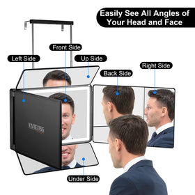 Vanexiss travel friendly mirror fits in luggage for on the go styling