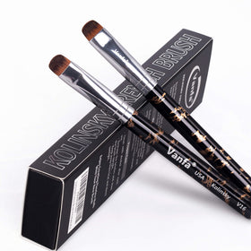 Vanfa brush enables precise control for intricate nail designs.