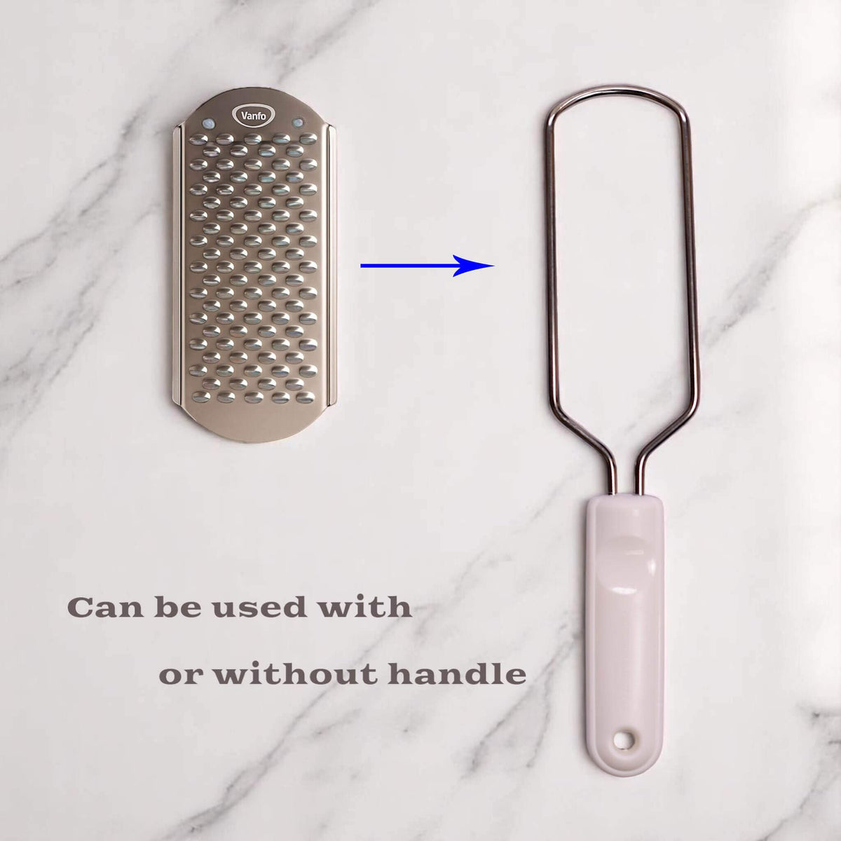 Vanfa replacement blades edge closeup, showing sharpness for effective callus removal.