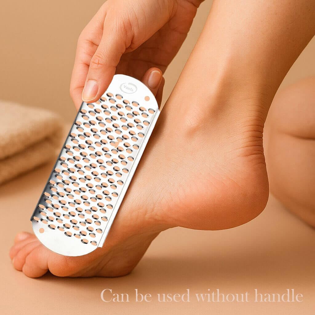 Vanfa replacement blades pack opened, indicating convenient spare blades for long use.