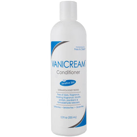 Vanicream Conditioner bottle highlights dye- and fragrance-free formula for sensitive skin.