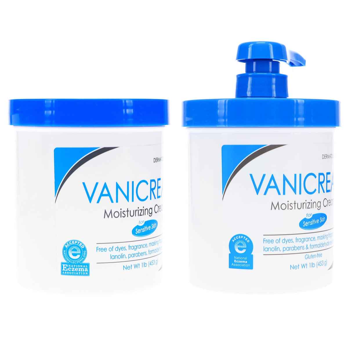 Vanicream face-application demonstrates gentle hydration for sensitive skin