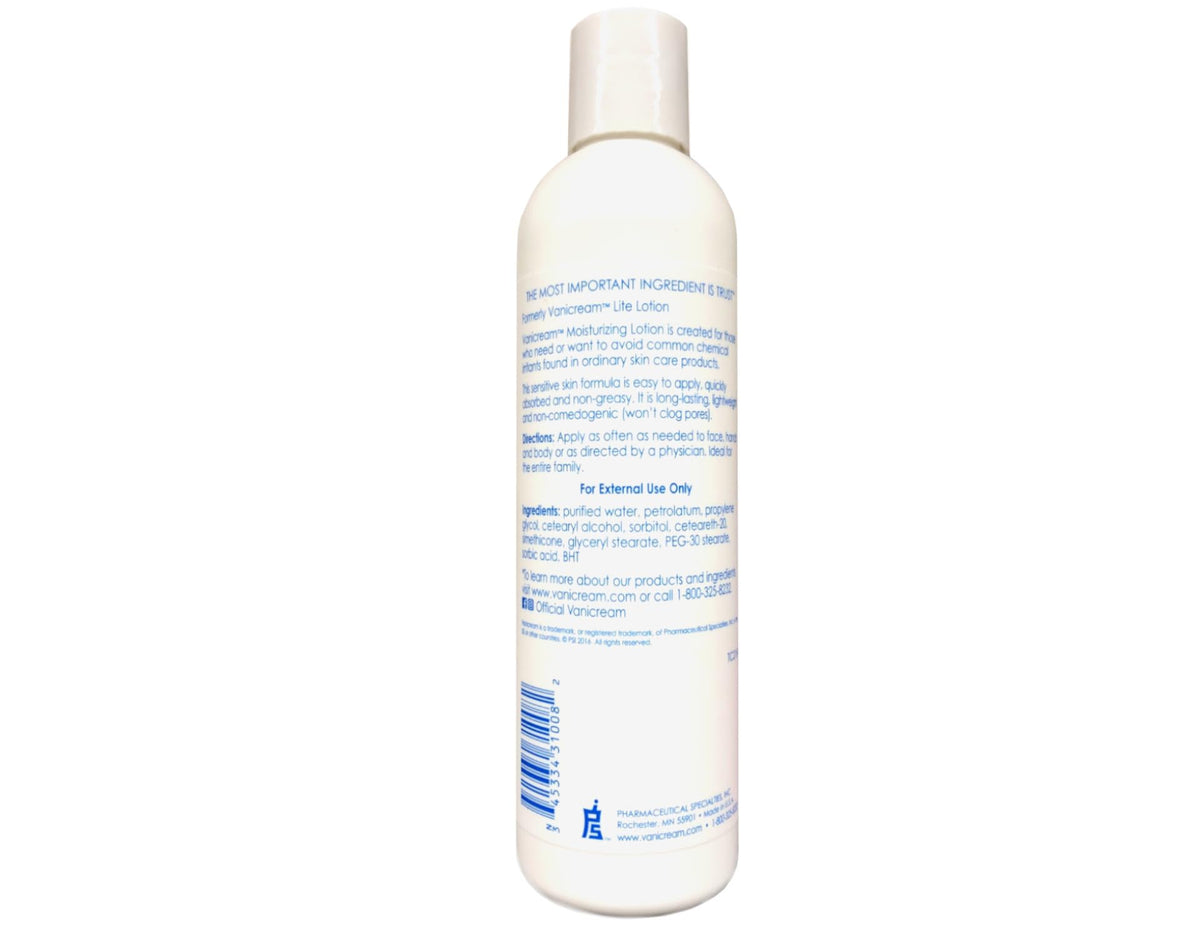 Vanicream Moisturizing Lotion applied to hands for daily comfort.