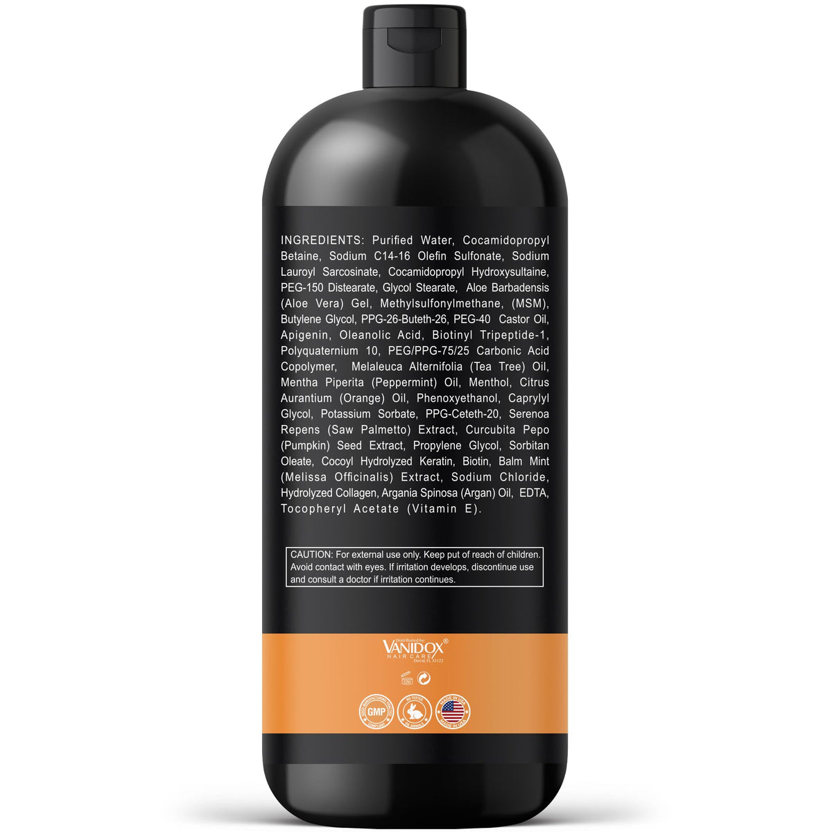 VanidoX Made in USA packaging with ethical sourcing.