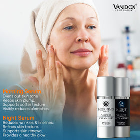 VanidoX morning serum setup for daily protection and hydration
