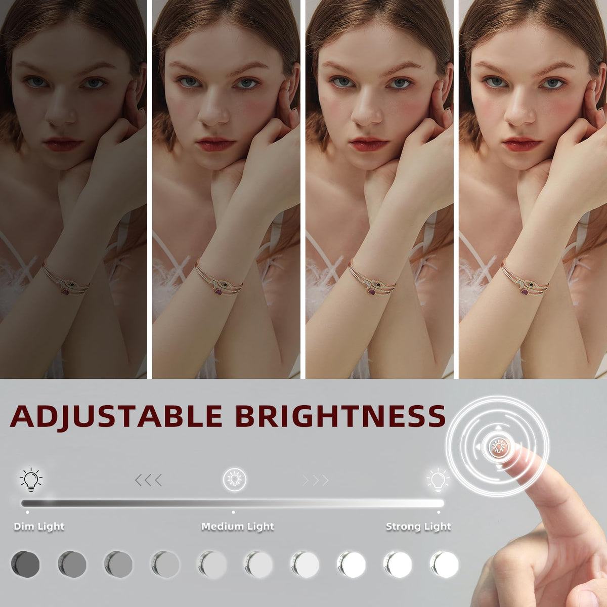 VANITII GLOBAL HD tempered glass close-up highlights safety and reflection clarity