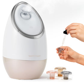 Vanity Planet Aira main unit showing a spa-like deep-clean setup for home use