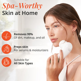 Raedia cleansing head for deeper cleaning and makeup removal