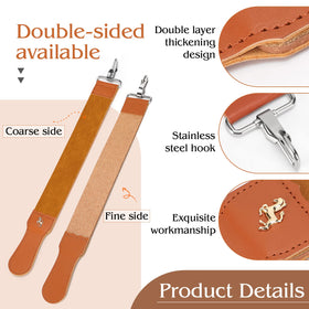 Vanki strop handle bottom for easy grip during sharpening sessions