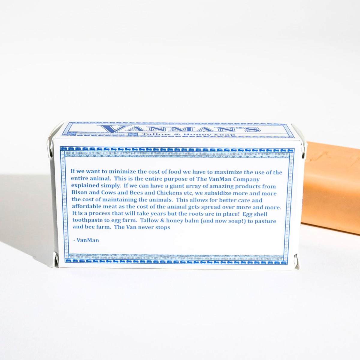 VanMan Grass-Fed Tallow close-up highlighting natural ingredients texture.