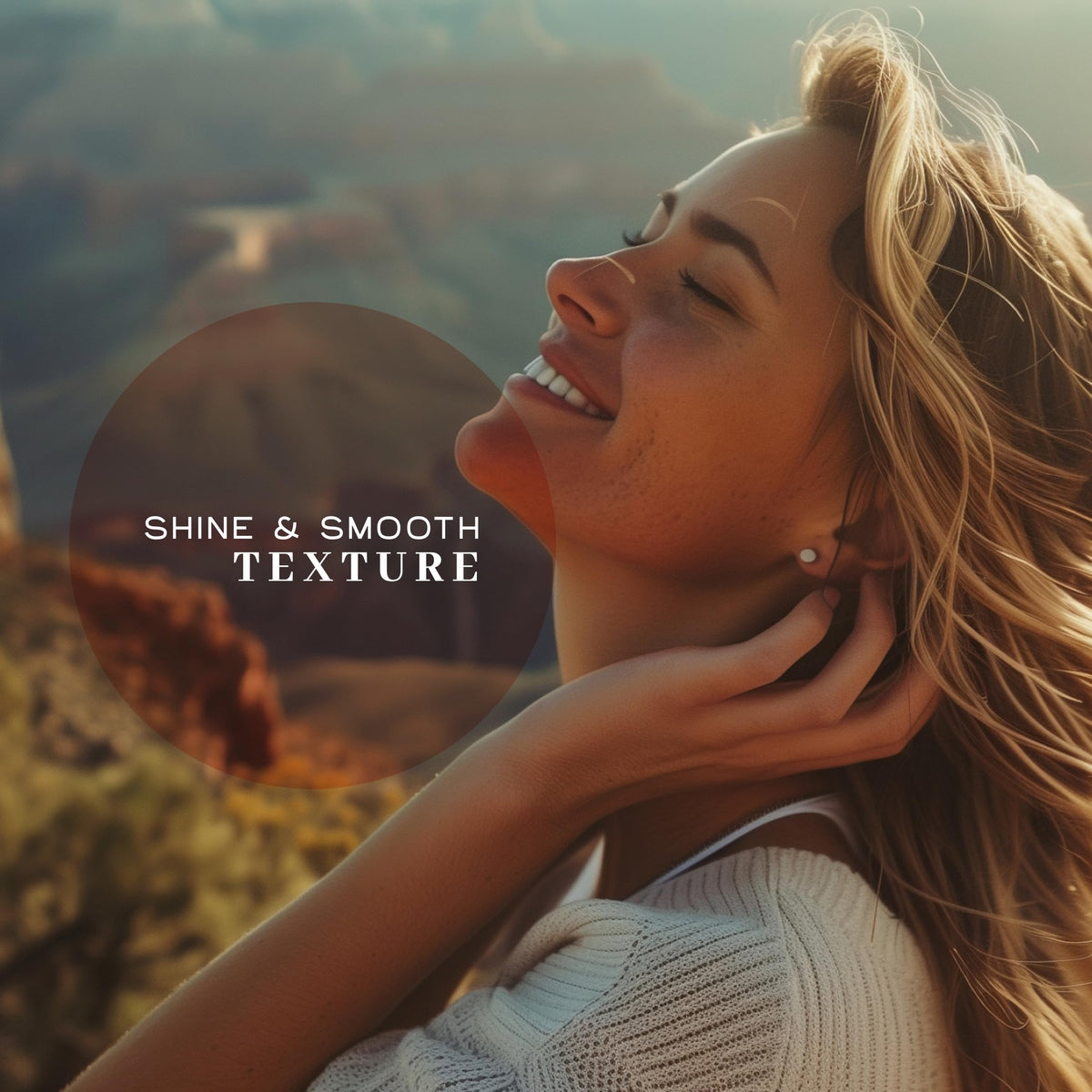 Ingredients featuring castor, jojoba, almond oils for nourishing shine in VanMan serum.