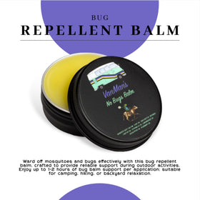Outdoor camping scene with VanMan Bug Balm ready for adventure