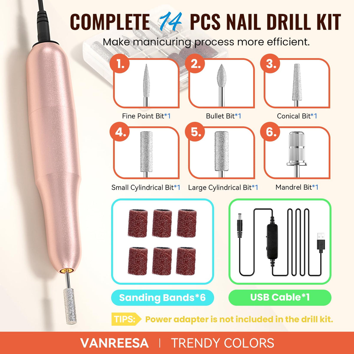 VANREESA 45-colors gel nail polish set with wide color palette