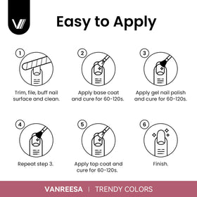 Vanreesa all-in-one gel kit suitable for beginners and DIY nail art.