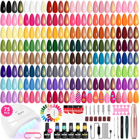 VANREESA complete 75-pcs gel nail kit for at-home salon-quality manicures