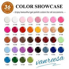 Vanreesa Fall Reverie colors display board aids quick color selection