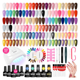Vanreesa gel nail polish kit with UV light for at-home salon results.