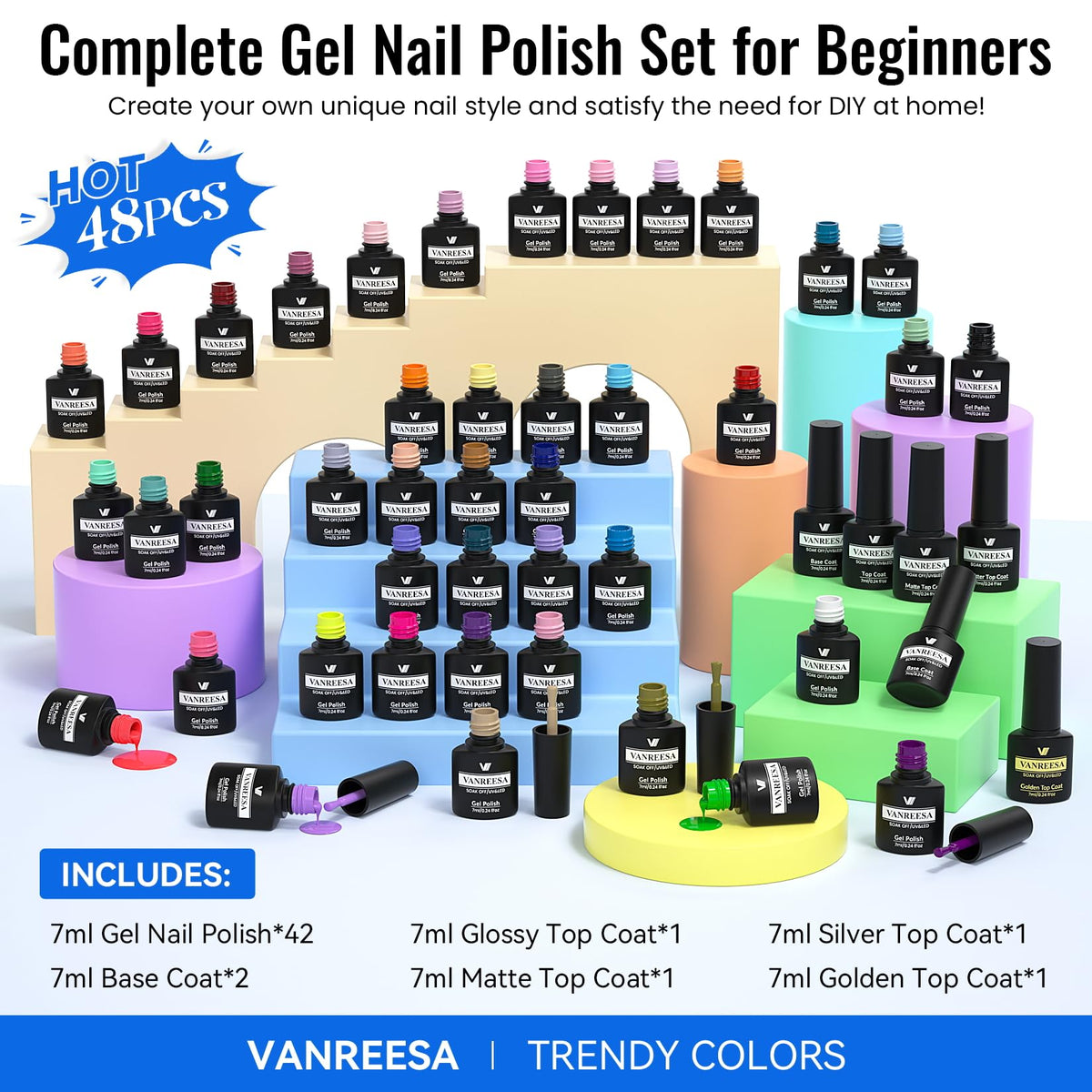 VANREESA gift packaging makes this set an attractive present.