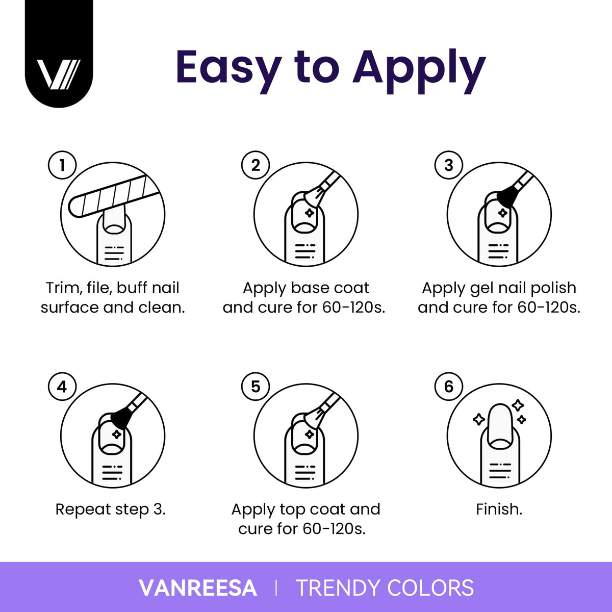 VANREESA organized manicure tools set for neat DIY sessions.