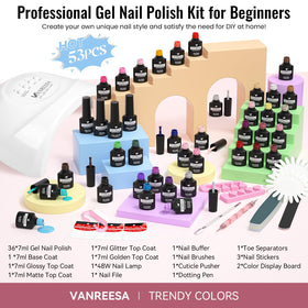 Vanreesa manicure tools set in kit for at-home professional nails.