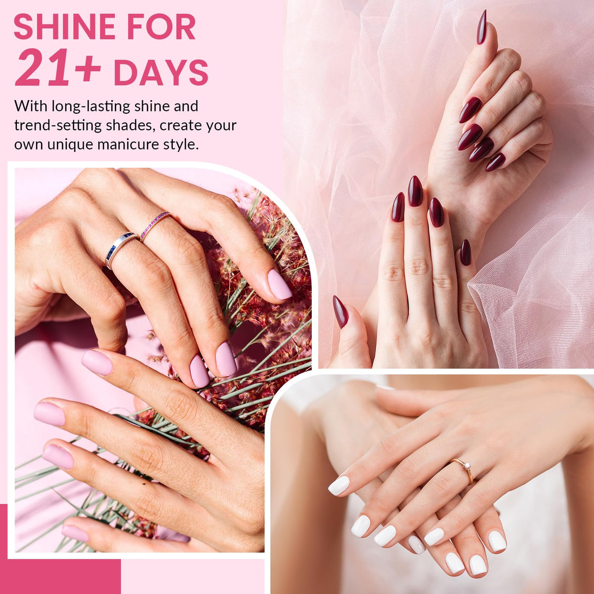 VANREESA matte top coat creates elegant texture and style
