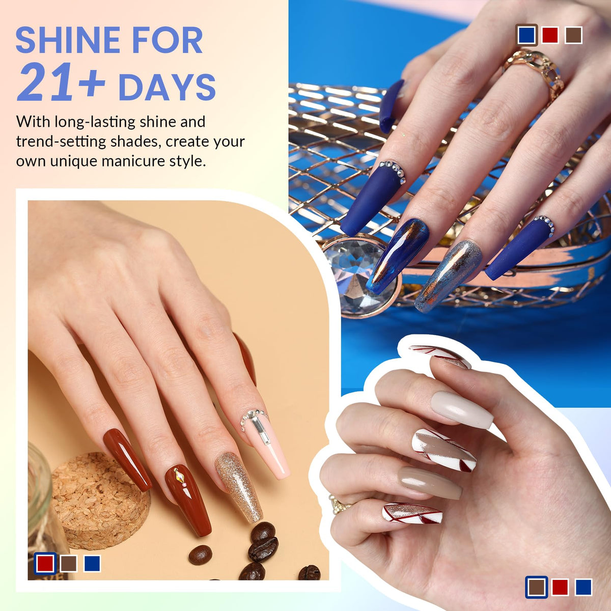 VANREESA decorative nail art decorations to personalize your designs.