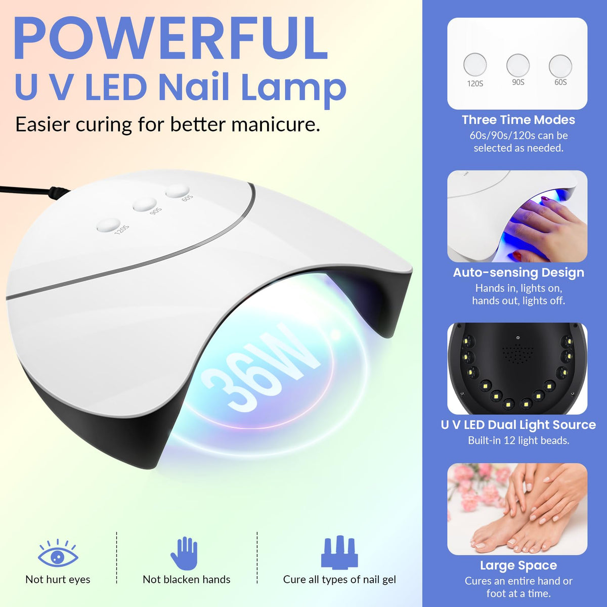 VANREESA UV/LED dual lamp enabling efficient gel curing.