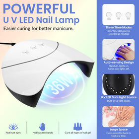 VANREESA UV/LED dual lamp enabling efficient gel curing.