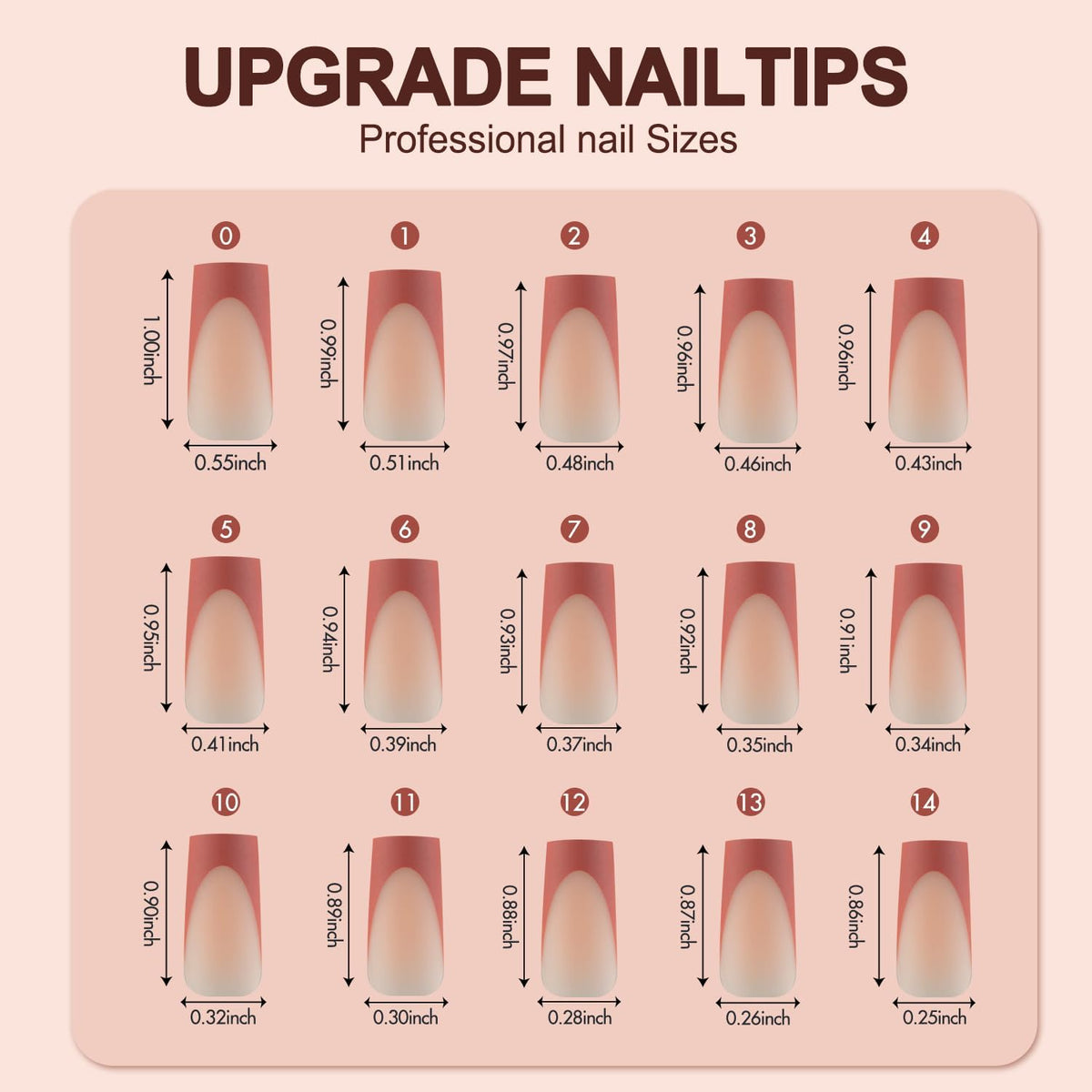 Vansiho French-tip fit on nail guarantees comfortable wear