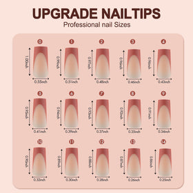Vansiho French-tip fit on nail guarantees comfortable wear