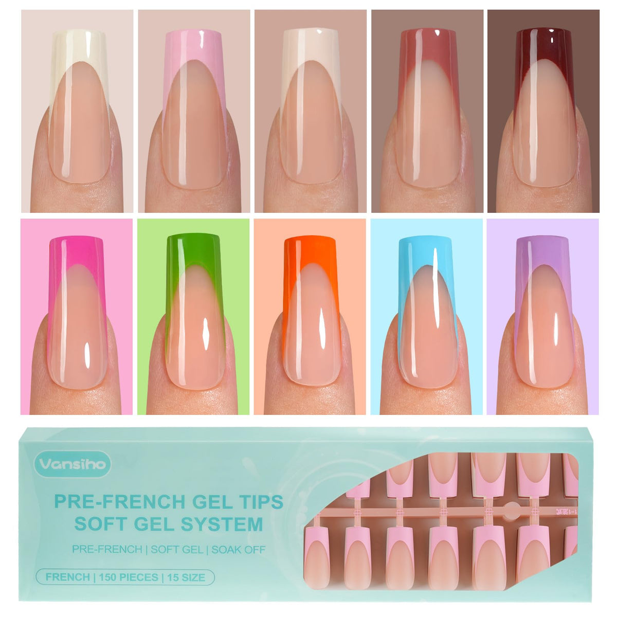 Vansiho French tips pack—easy DIY manicure to save time