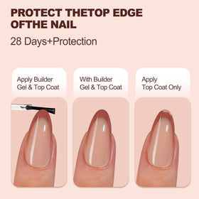Vansiho super-fit French tip nails follow the natural nail contour