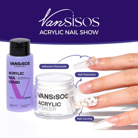 VANSISOS acrylic nail kit accessories for a complete at-home manicure