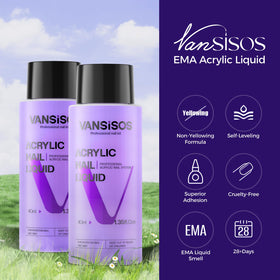 VANSISOS nail brushes for precise acrylic application and clean finishes