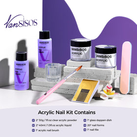VANSISOS acrylic nail kit ideas for creative at-home nail designs