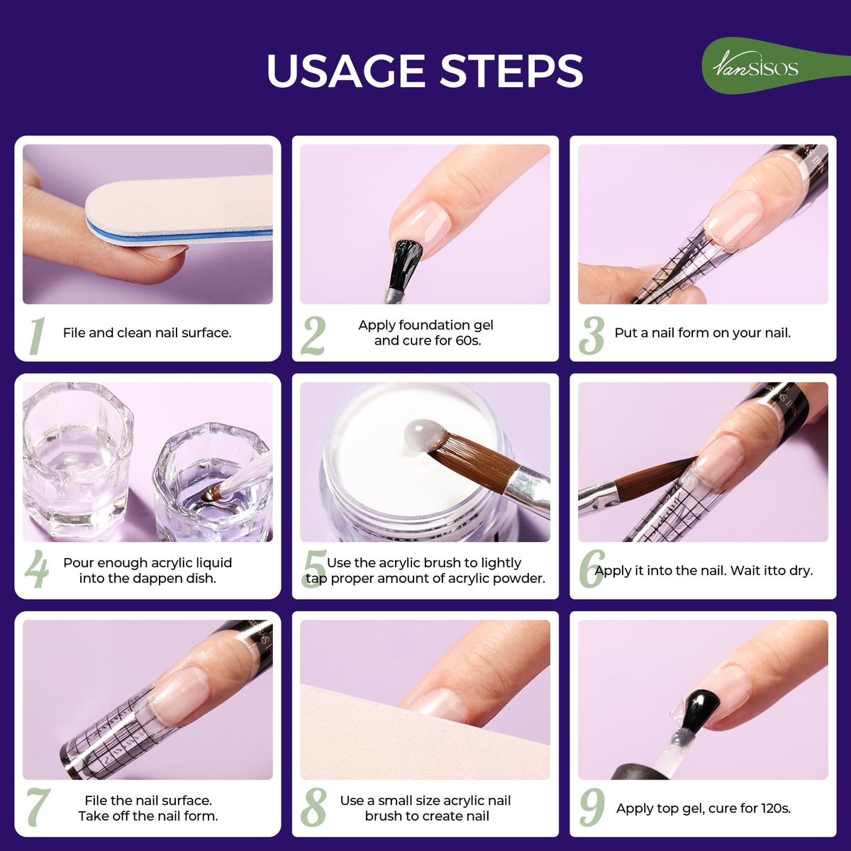 VANSISOS beginner-friendly starter kit for DIY nail art at home