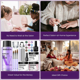 VANSISOS glass pen top coat primer set for finishing touches.