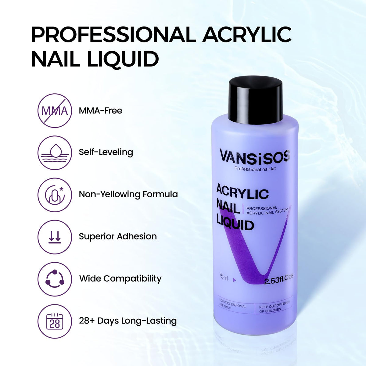 VANSISOS nail forms 10pc for precise shape and length control.